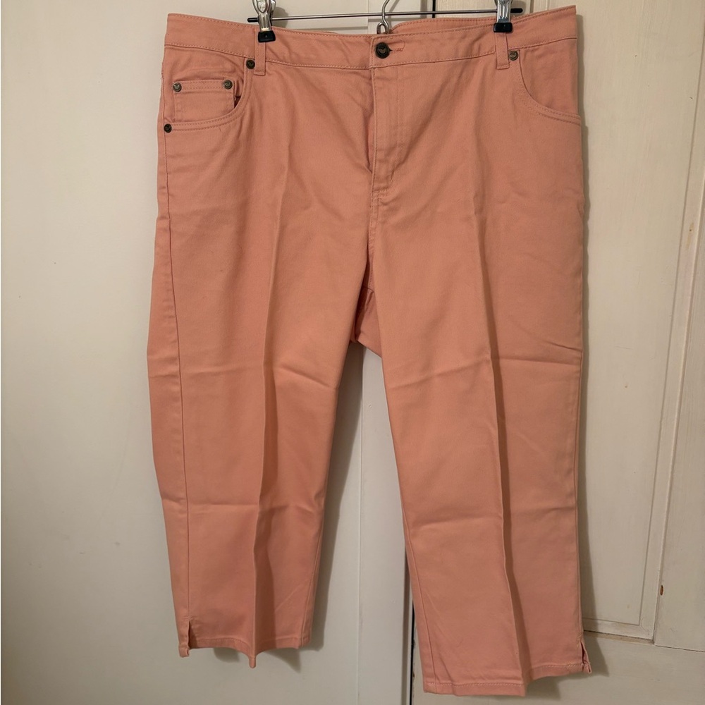 Woman Within Peach Capris